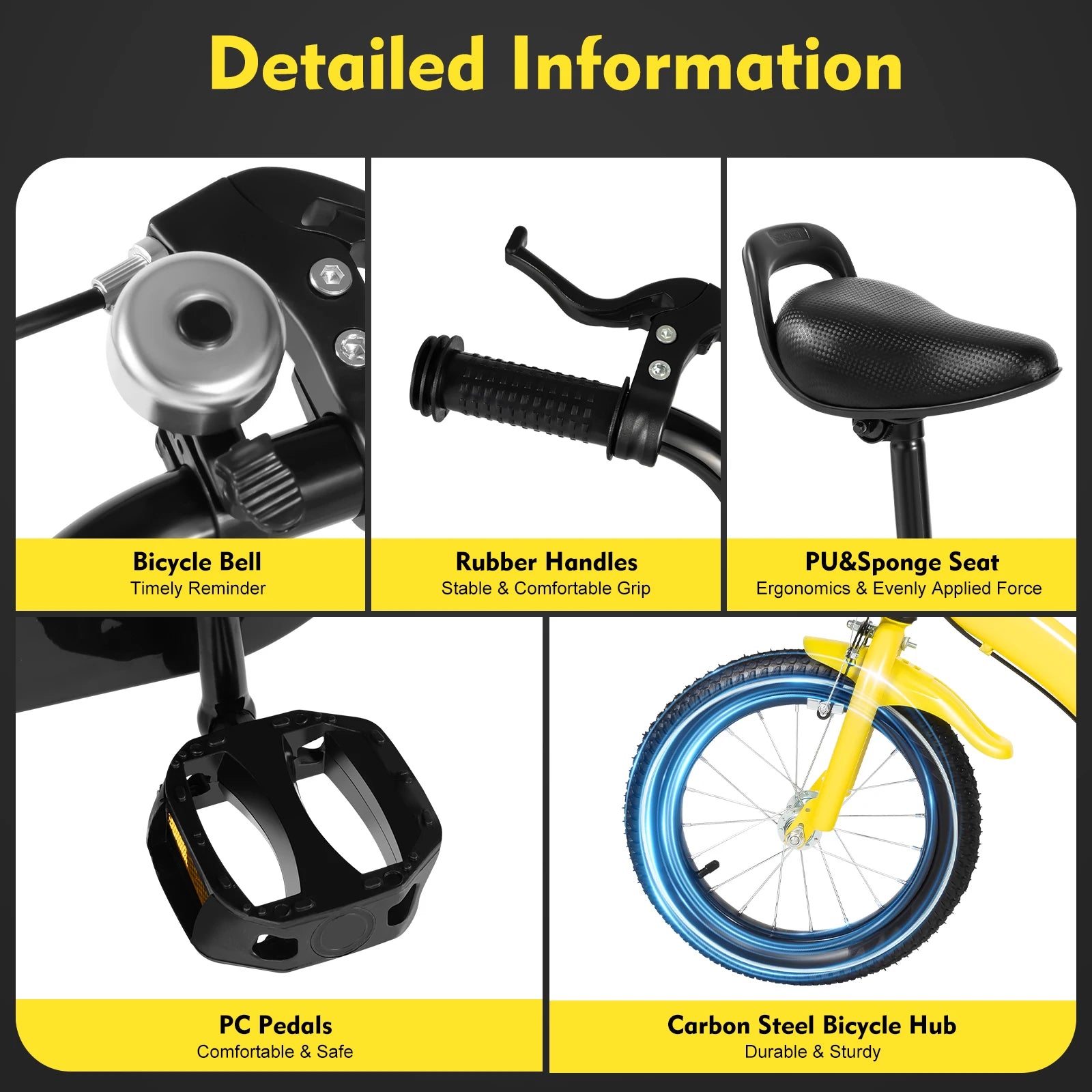 14-Inch Kids’ Bicycle – Safe, Adjustable & Fun for Growing Riders