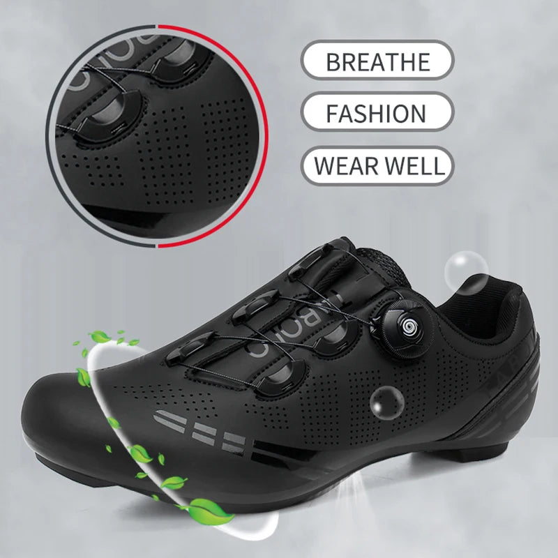 Road Cycling Shoes with Self-Locking Cleats