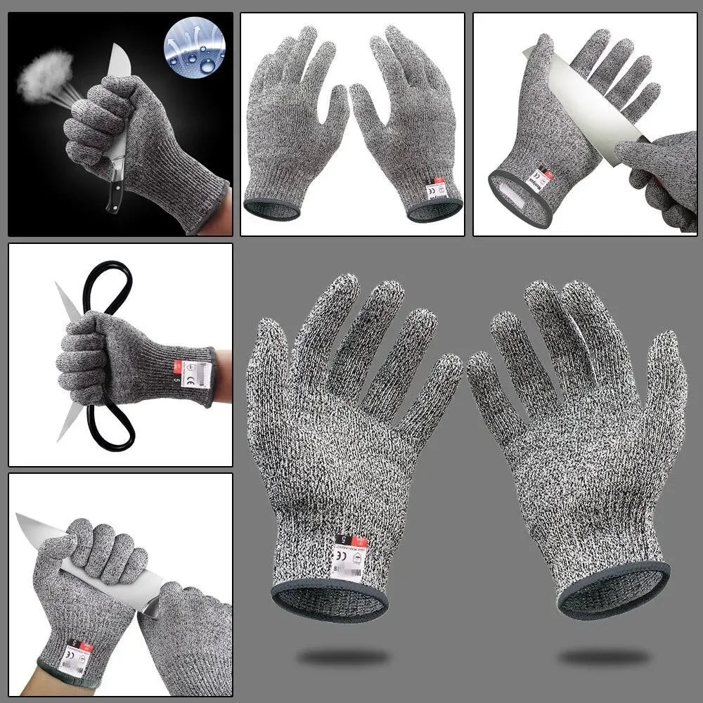 Anti-Cut Fishing Gloves with Cut-Resistant Steel Wire Mesh