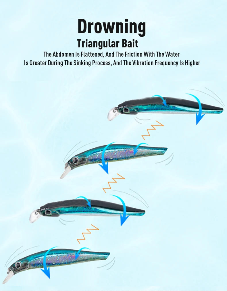 Artist FR Silence Sinking Minnow – High-Quality Hard Baits for Sea Bass & More