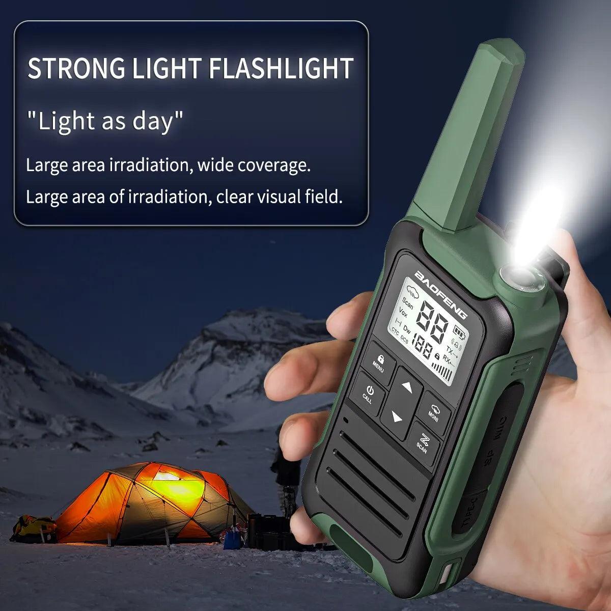 2pcs Baofeng F22 Mini Walkie Talkies