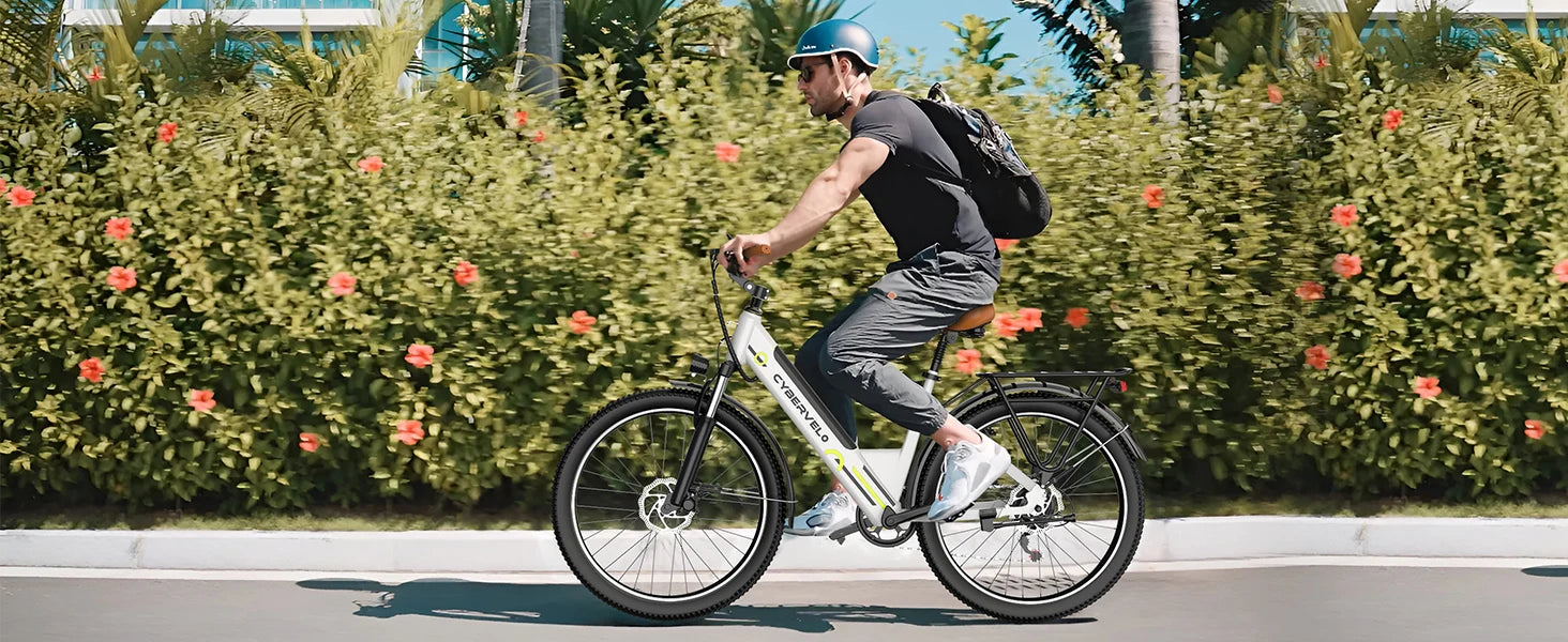 CYBERVELO 1000W Peak Electric Bike – Long Range & High Performance for Adults