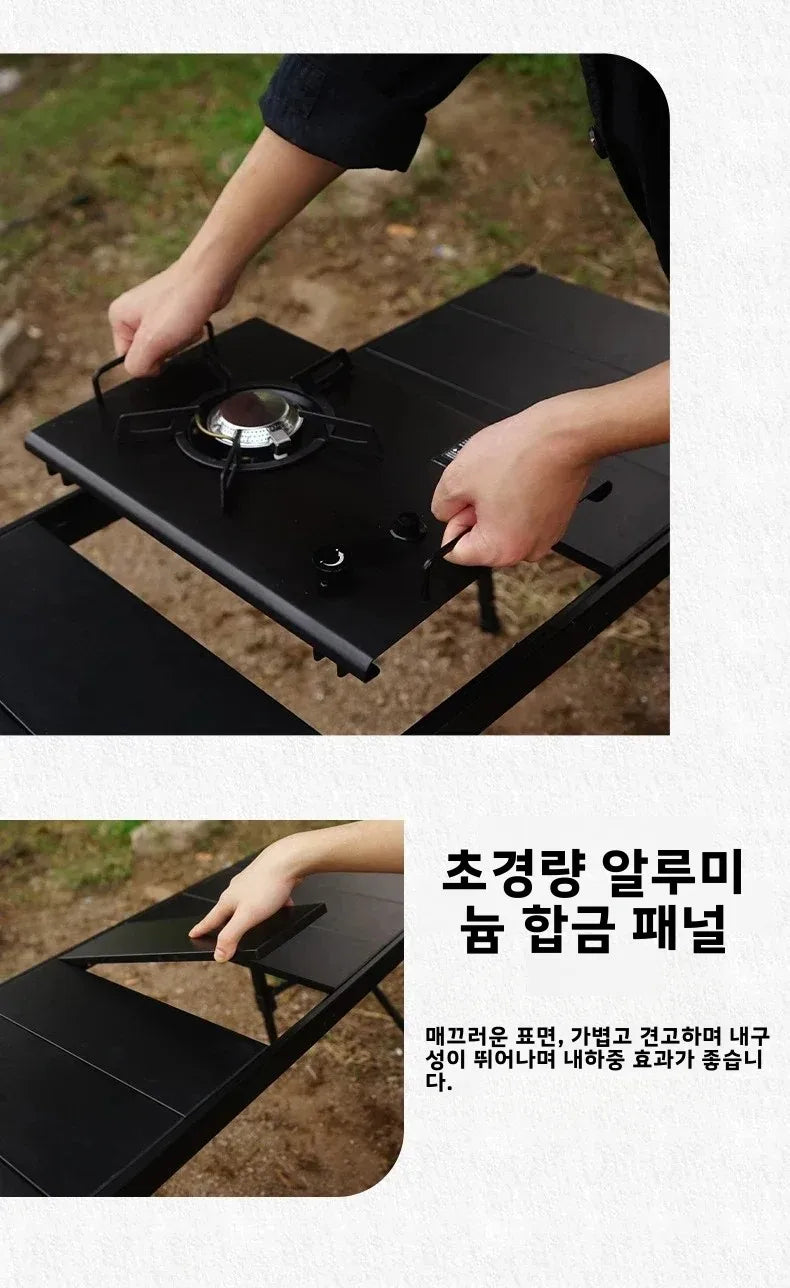 MOUNTAINHIKER Folding Wood Camping Table