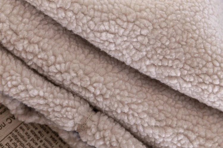 Plush Wool Riding Coat with Lamb Fleece