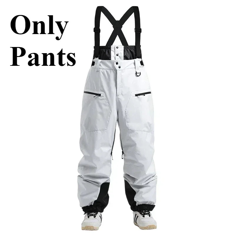 Waterproof Ski & Snow Overalls with Suspenders
