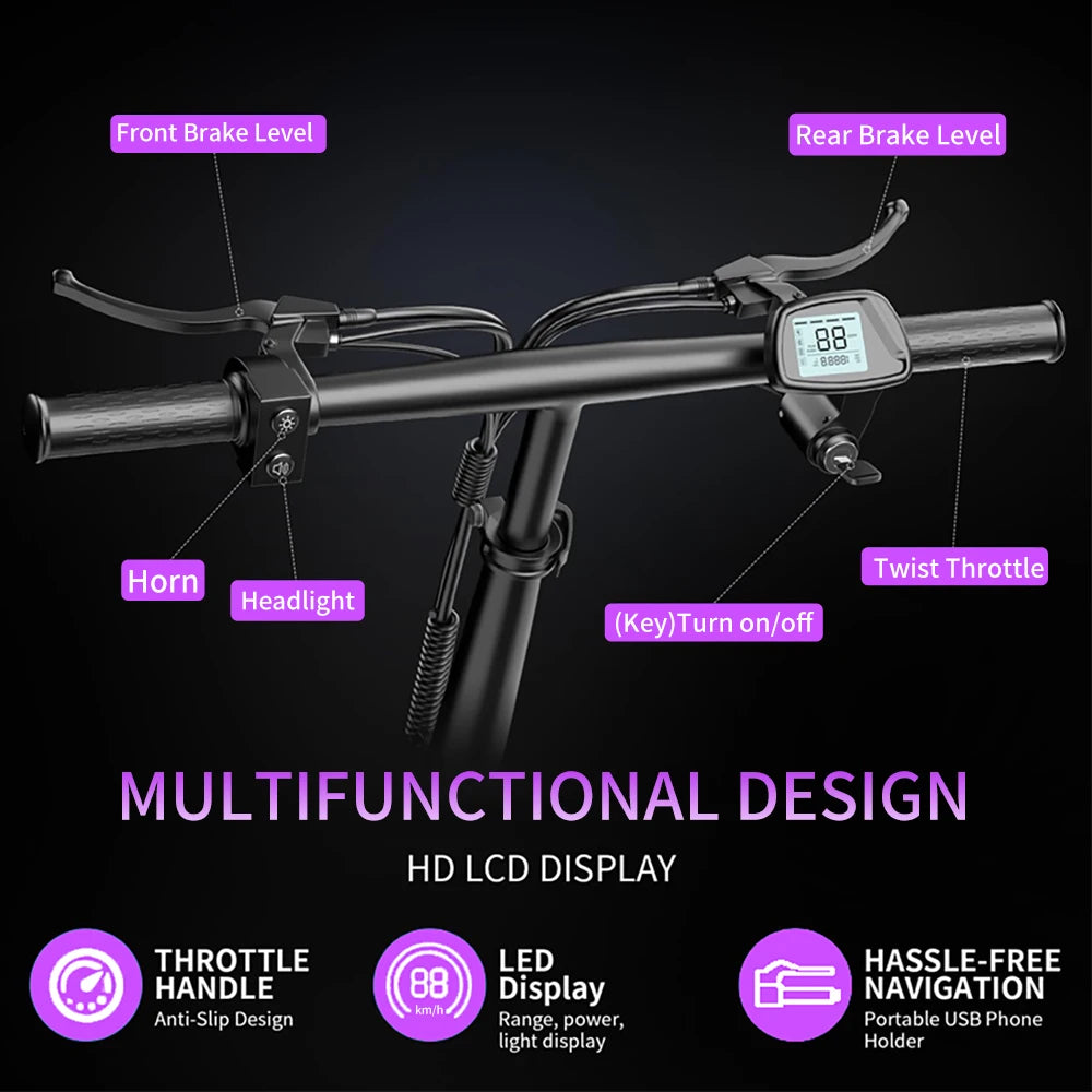 Folding Electric Bike for Adults – Fast, Comfortable & Perfect for Commuting