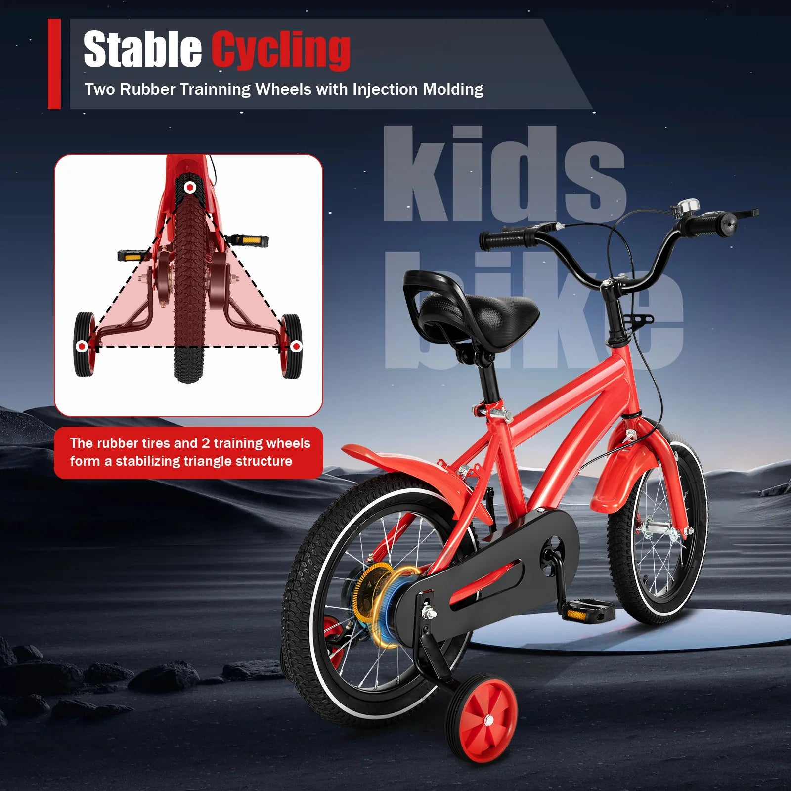 14-Inch Kids’ Bicycle – Safe, Adjustable & Fun for Growing Riders