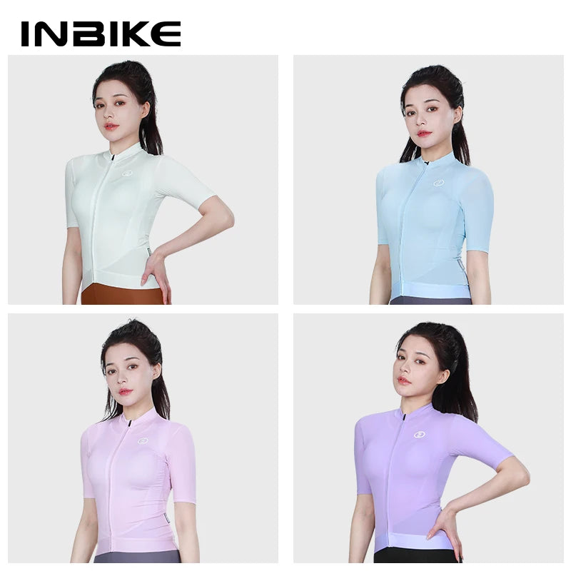 INBIKE Women’s Cycling Jersey – Summer Macaron Color Edition