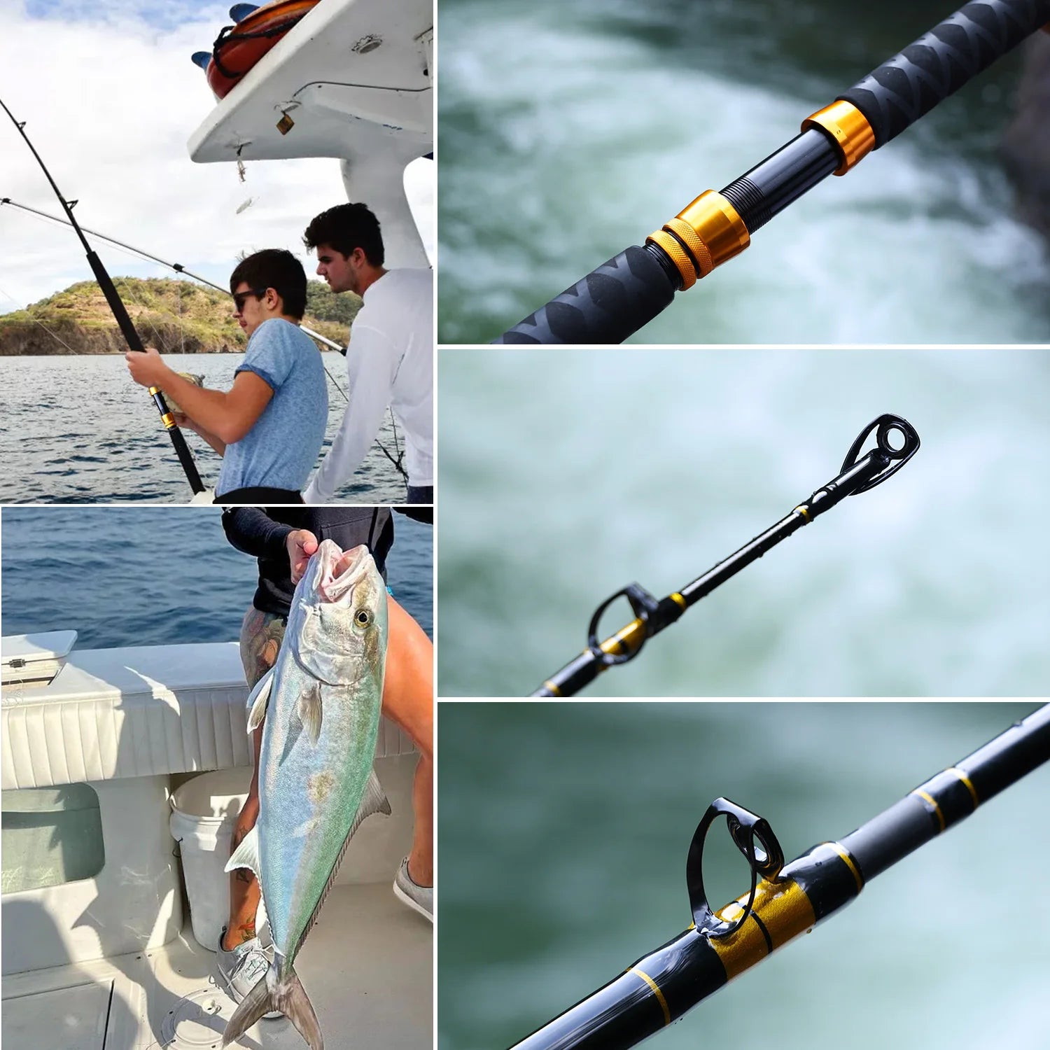 Sougayilang 1.8m Jigging Rod – Heavy Trolling Rod for Saltwater Fishing