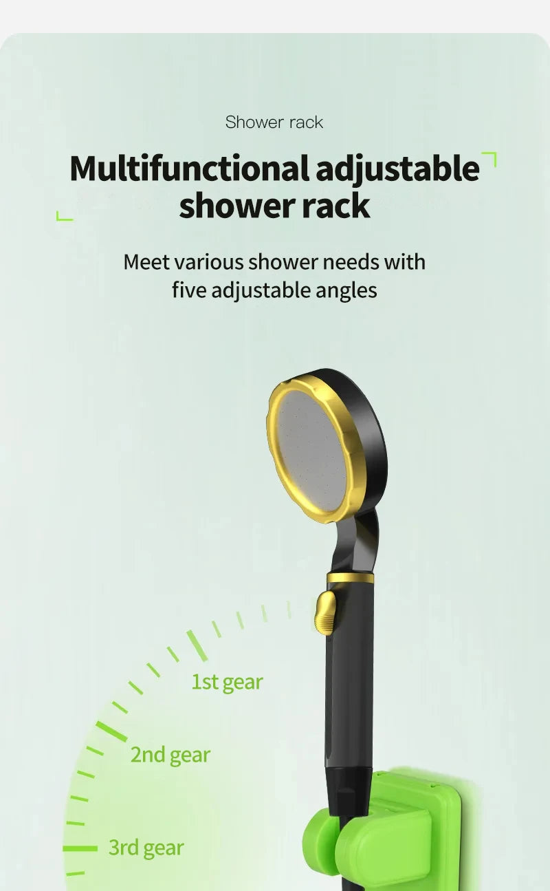 Camping Shower Pump Kit with Digital Display & Adjustable Flow