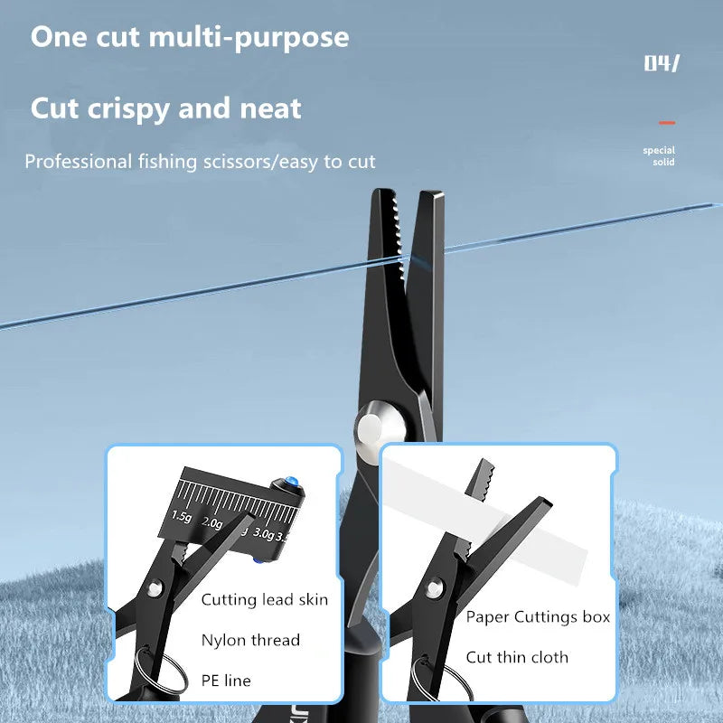 Titanium-Coated Fishing Scissors & Pliers
