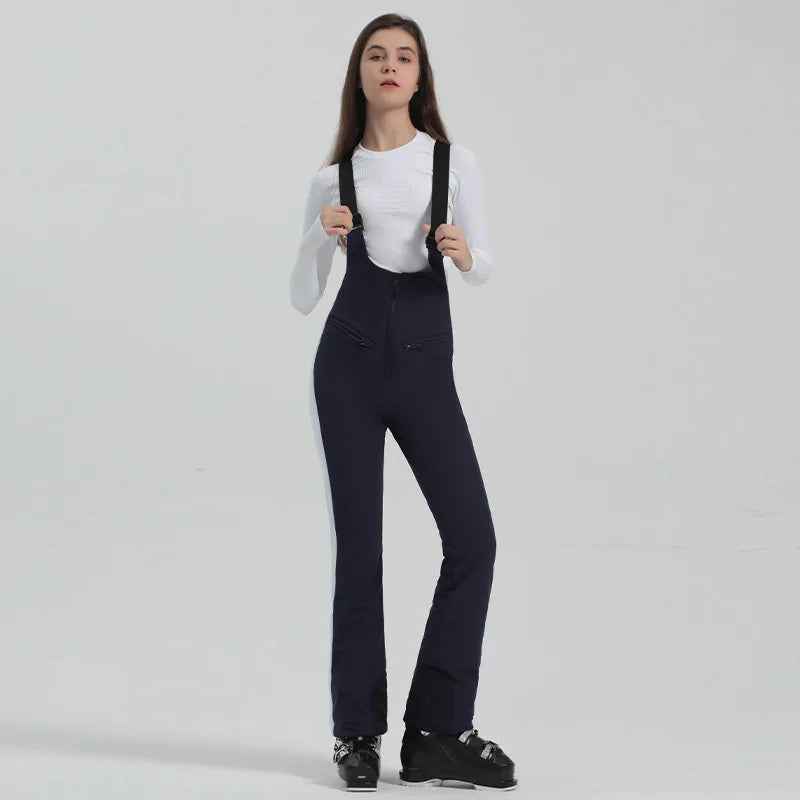 Insulated Waterproof Ski & Snowboard Overalls with Suspenders for Winter