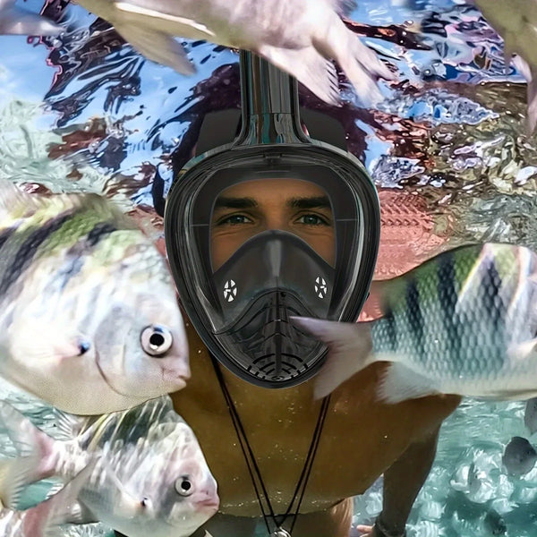 Full Face Snorkel Mask with GoPro Mount