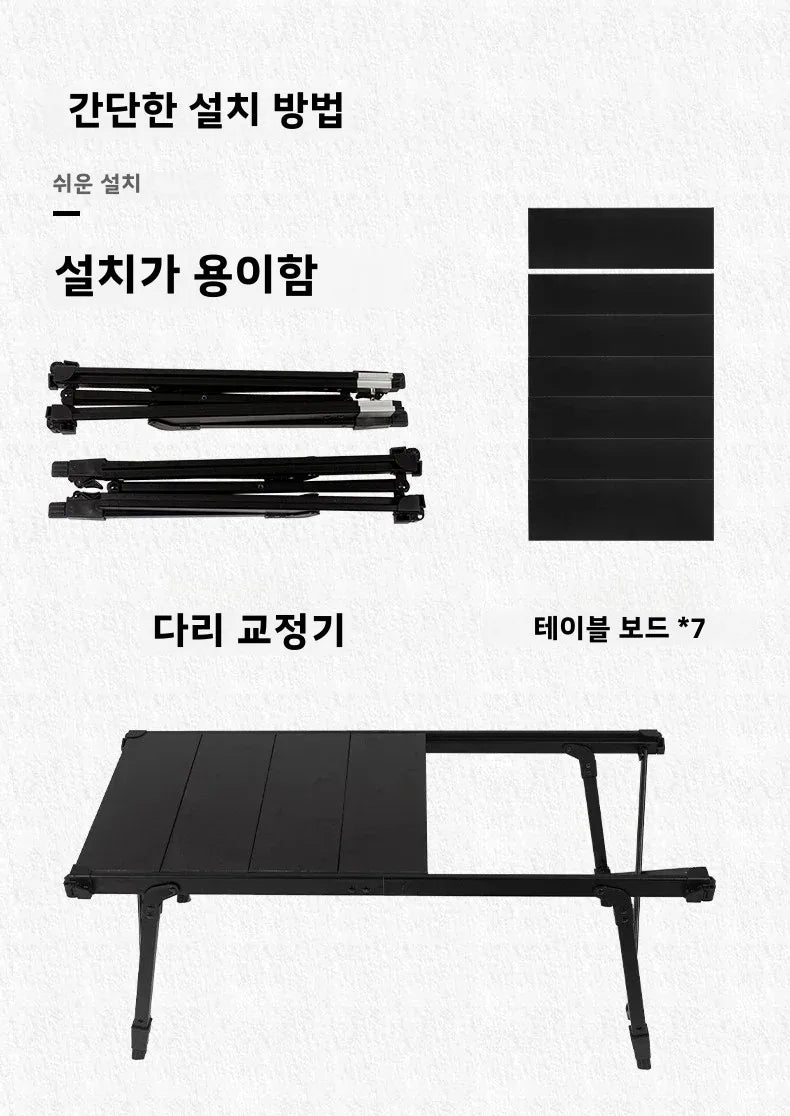 MOUNTAINHIKER Folding Wood Camping Table