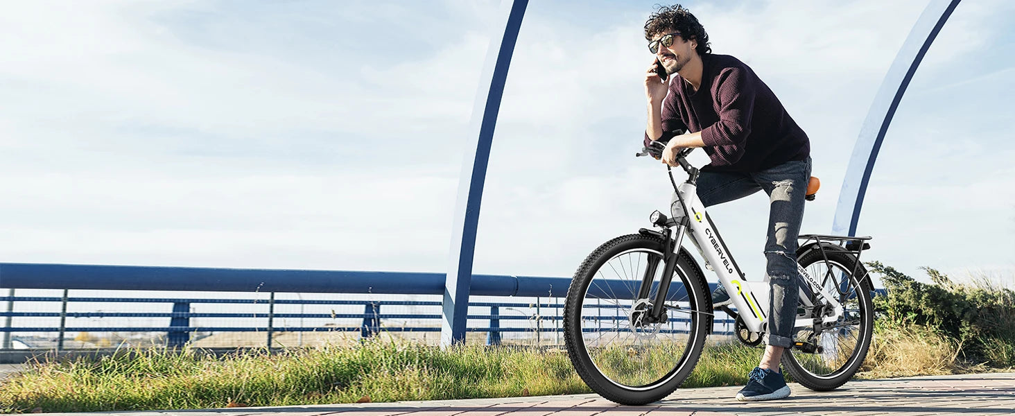 CYBERVELO 1000W Peak Electric Bike – Long Range & High Performance for Adults