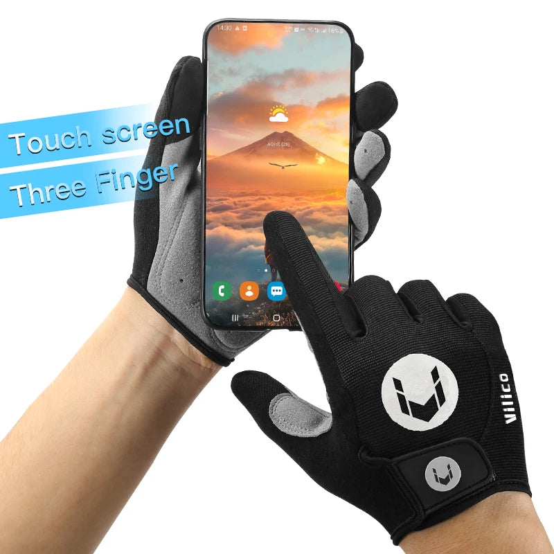 MTB Long Finger Cycling Gloves for Autumn & Winter
