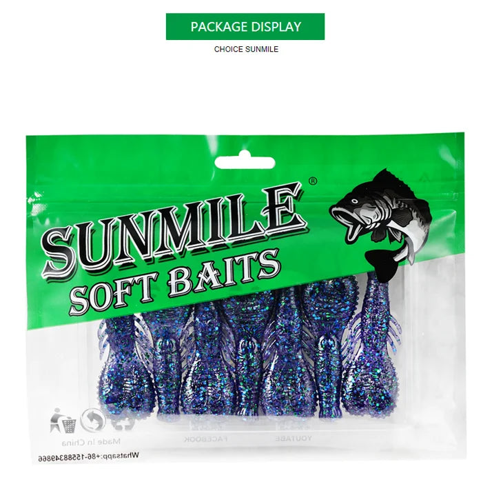 SUNMILE Stick Bait – Heavy Weighted Soft Plastic Lures for Bass Fishing