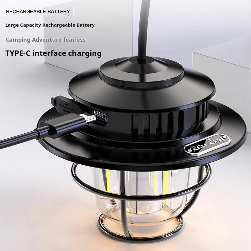 LED Retro Dimmable Camping Lantern
