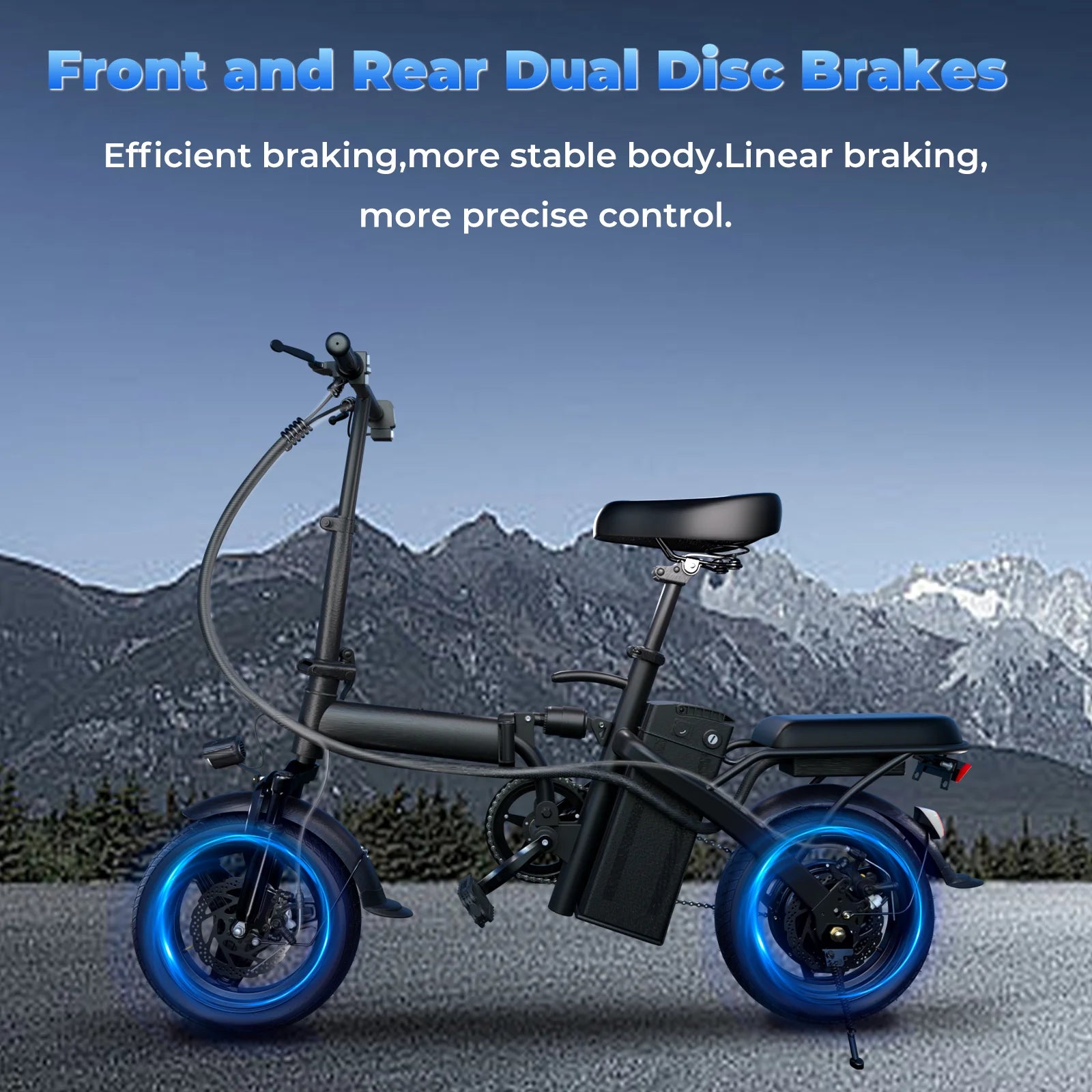 LELEKUAI 500W Adult Electric Bike – Compact, Powerful & Foldable