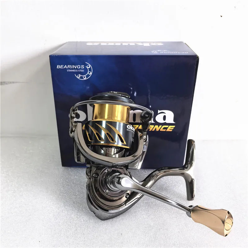 Okuma all metal fishing reel 12+1BB15KG Max Drag anti seawater rotating reel 1000-5000