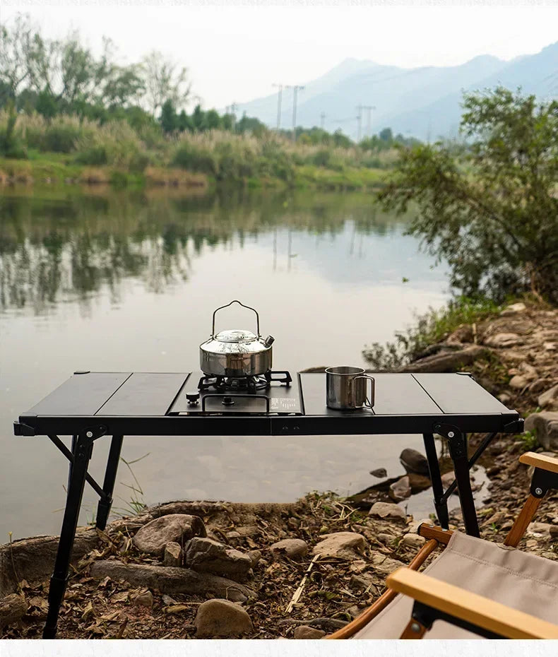 MOUNTAINHIKER Folding Wood Camping Table