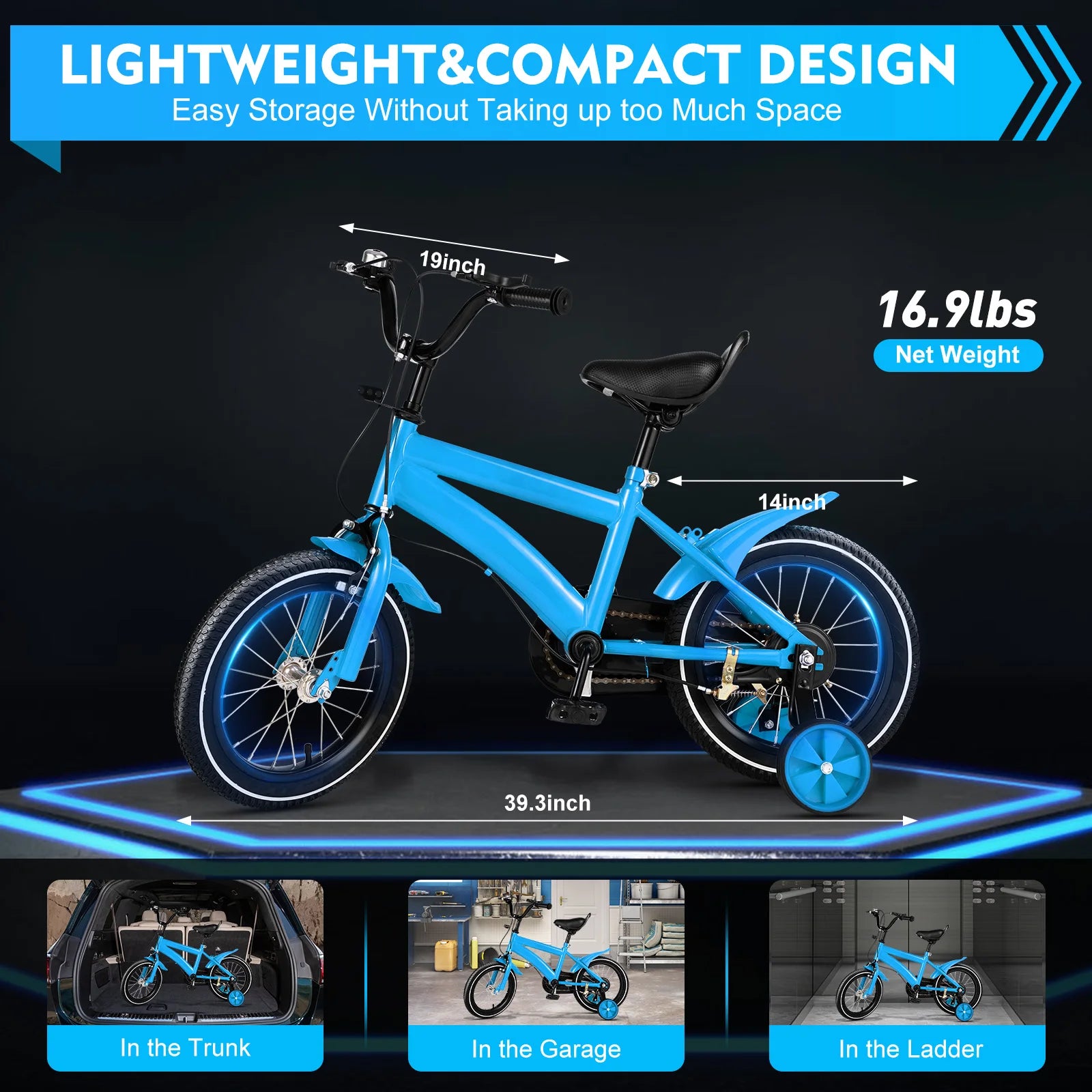 14-Inch Kids’ Bicycle – Safe, Adjustable & Fun for Growing Riders