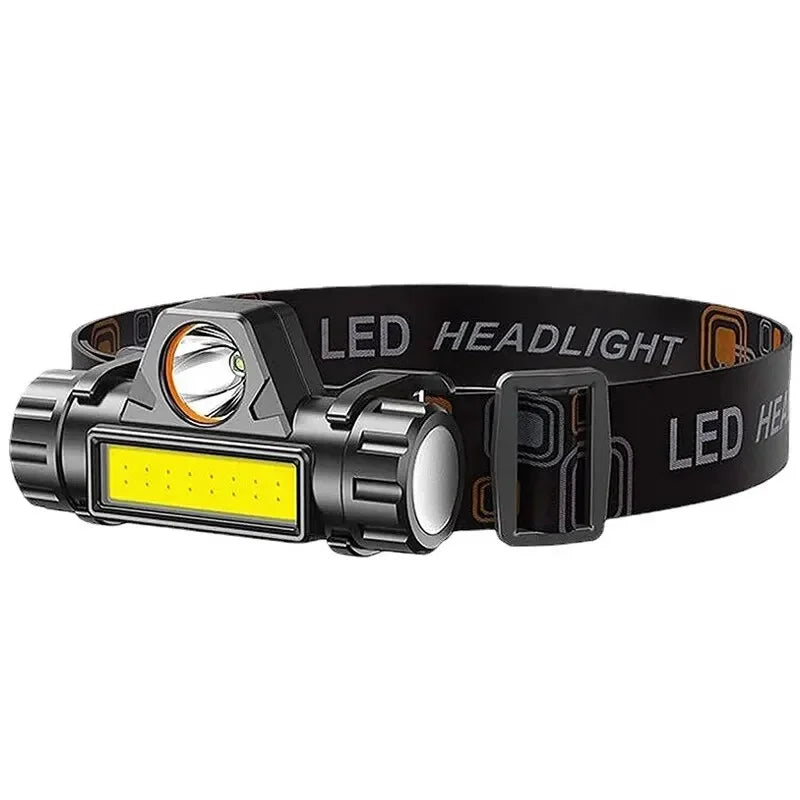 Rechargeable COB LED Headlamp with Magnetic Head Torch