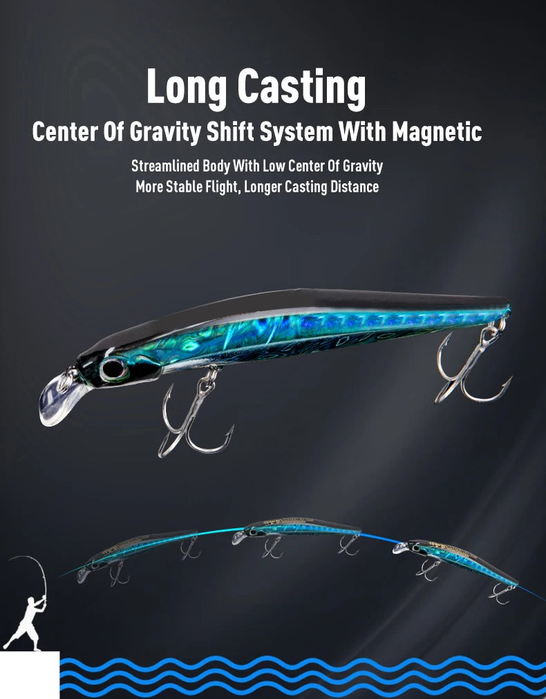 Artist FR Silence Sinking Minnow – High-Quality Hard Baits for Sea Bass & More