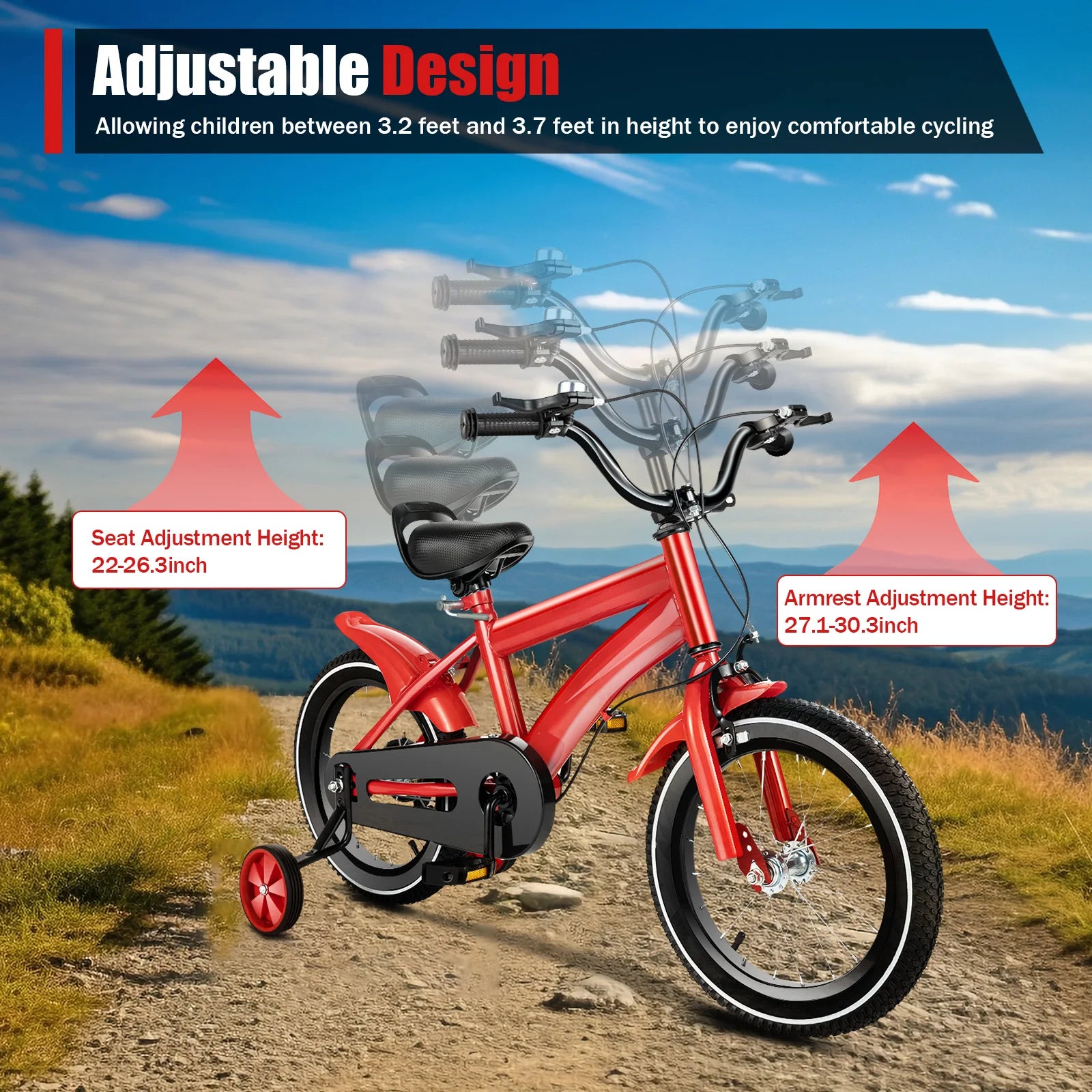 14-Inch Kids’ Bicycle – Safe, Adjustable & Fun for Growing Riders