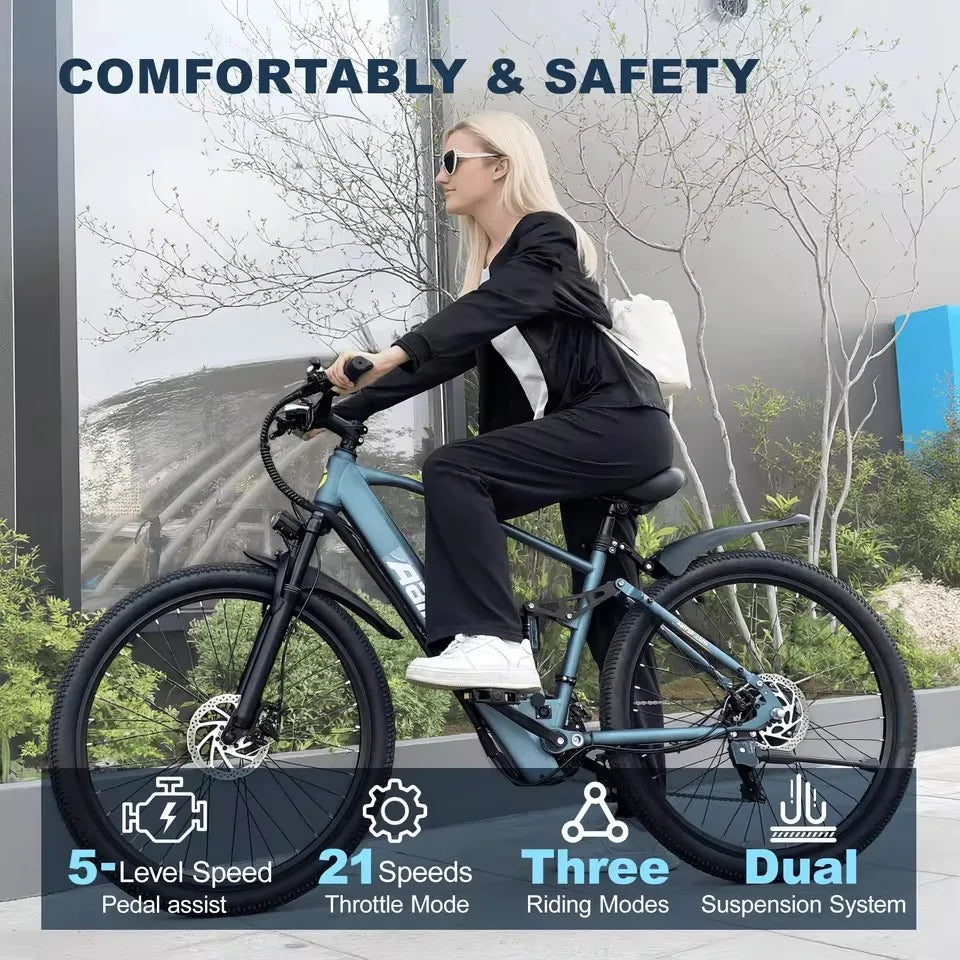 750W Adults Electric Bike – Powerful, Versatile & Built for City and Mountain Rides