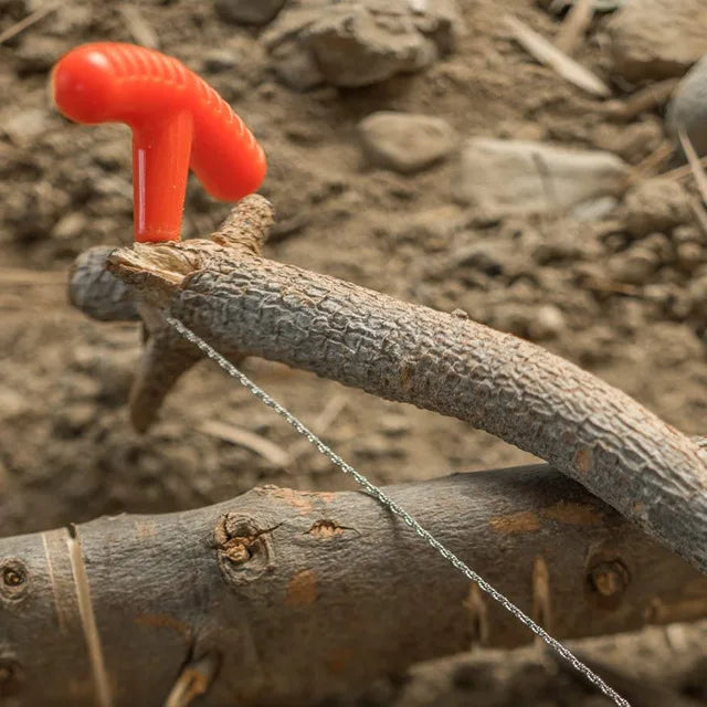 Portable Stainless-Steel Survival Wire Saw for Camping