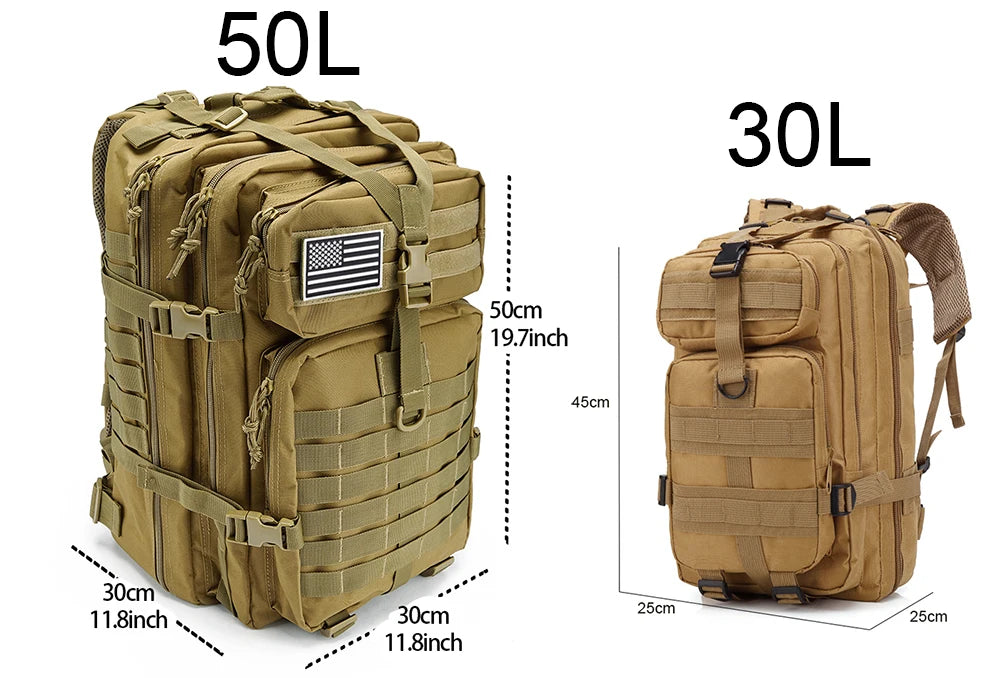 30L/50L Tactical MOLLE Backpack