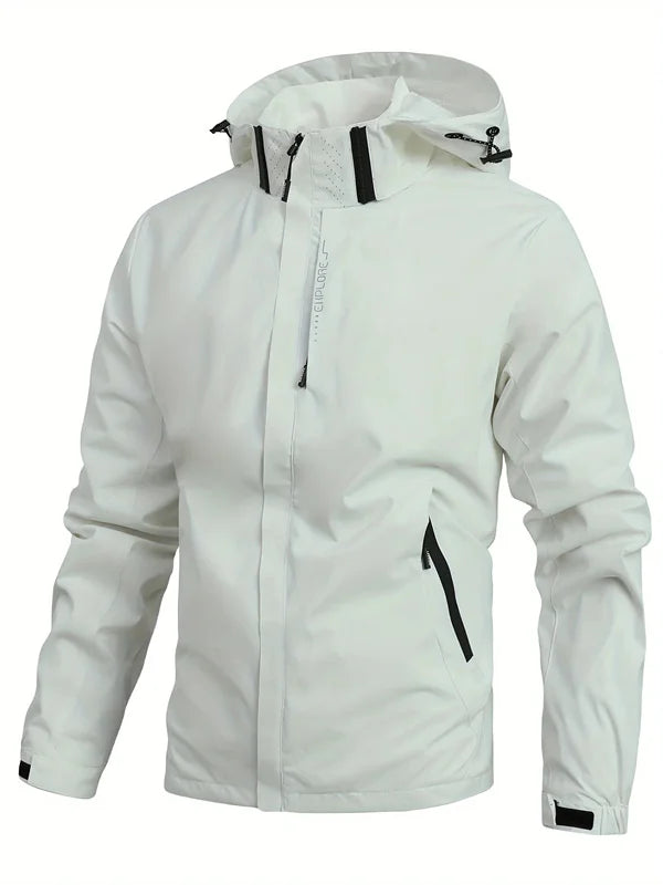 Lightweight Waterproof Rain Jacket & Windbreaker with Hood