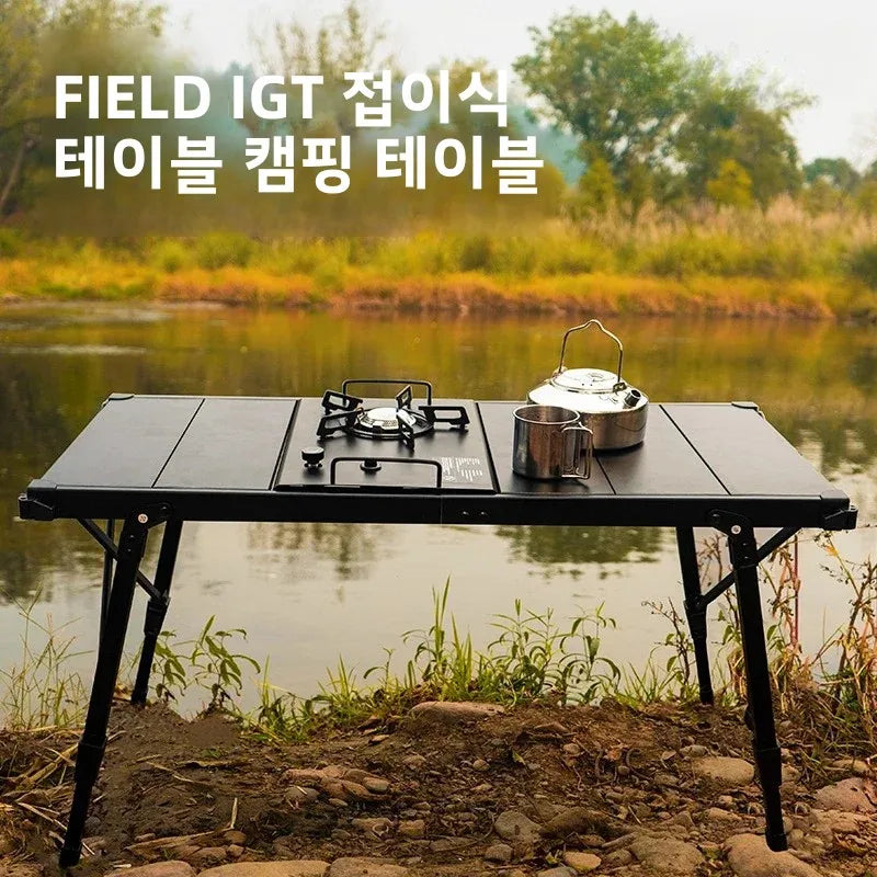 MOUNTAINHIKER Folding Wood Camping Table