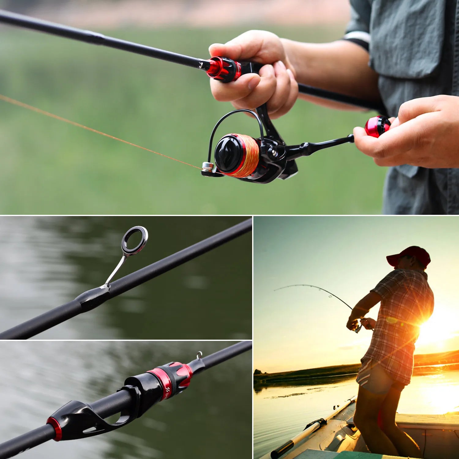 Sougayilang 2.1m Ultralight Carbon Fiber Casting/Spinning Rod