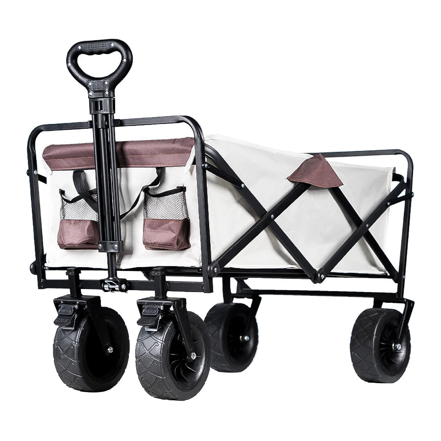 Collapsible Folding Large Capacity Utility Wagon for Camping & Beach