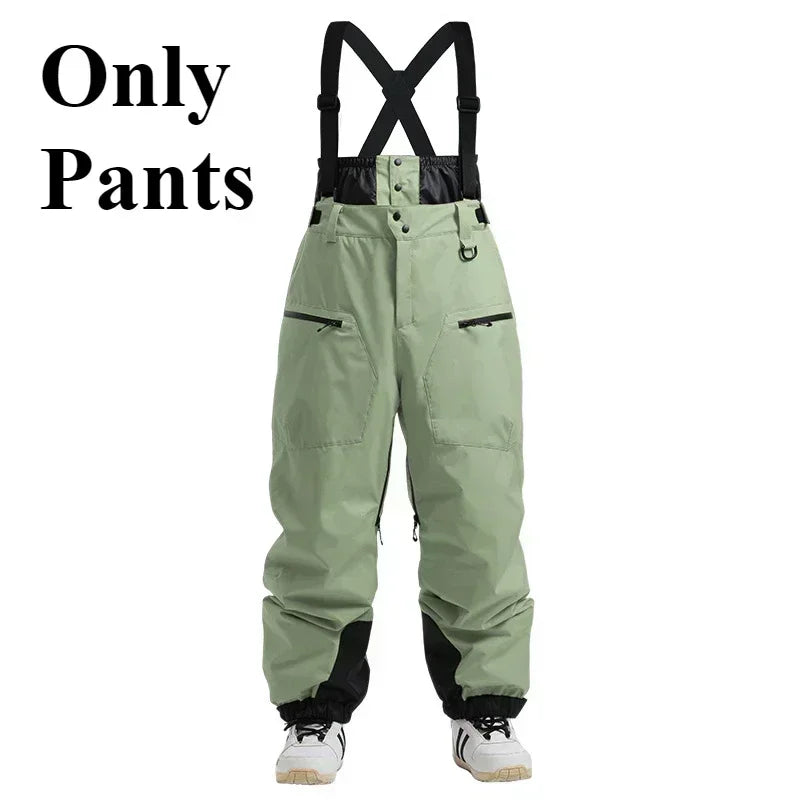 Waterproof Ski & Snow Overalls with Suspenders