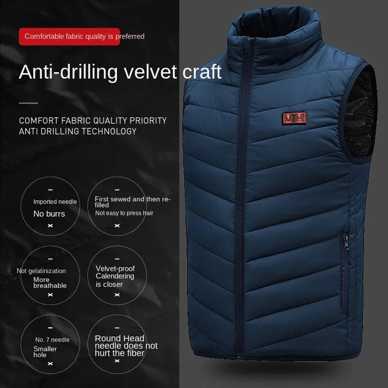 USB Heating Jacket for Men & Women (9/13/17 Zone)