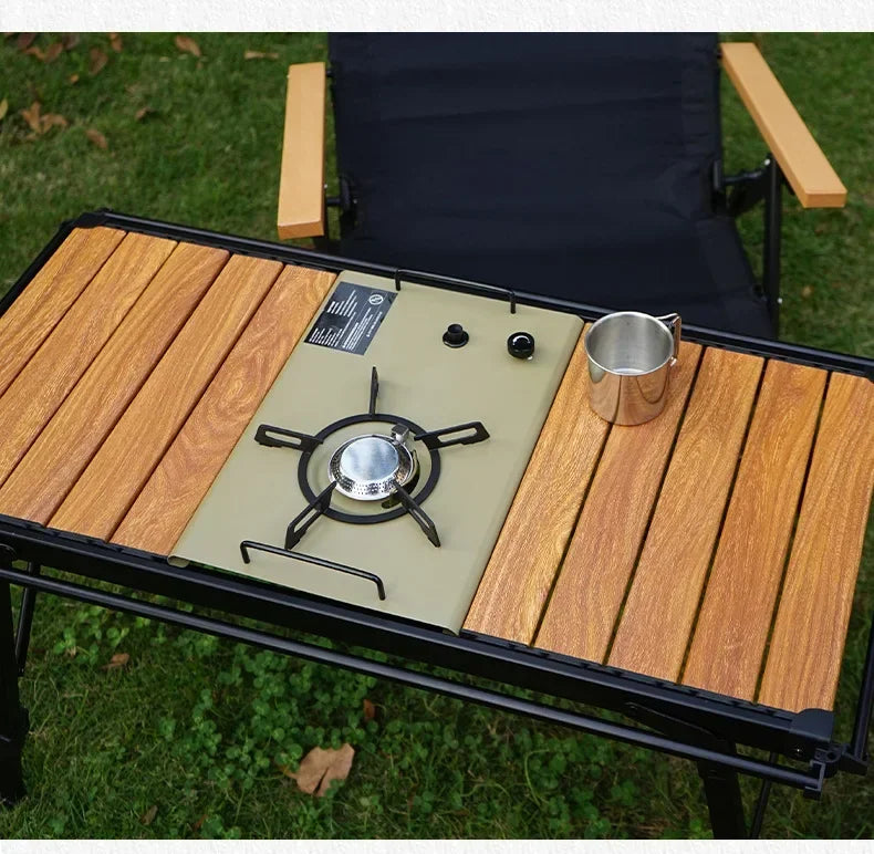 MOUNTAINHIKER Folding Wood Camping Table