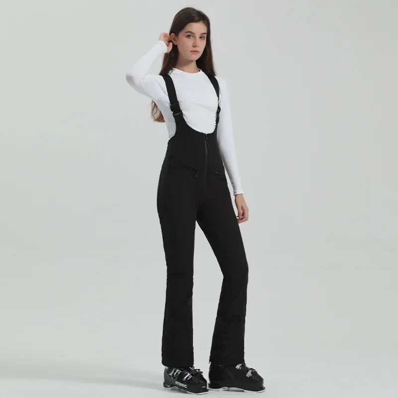 Insulated Waterproof Ski & Snowboard Overalls with Suspenders for Winter