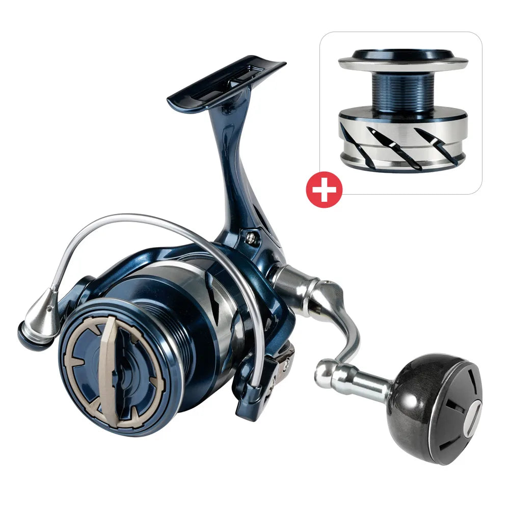Noeby Spinning Fishing Reel 2500 3000 4000 5000 6000 8000 10000 Max Drag 25kg Aluminum Saltwater Spinning Fishing Reels