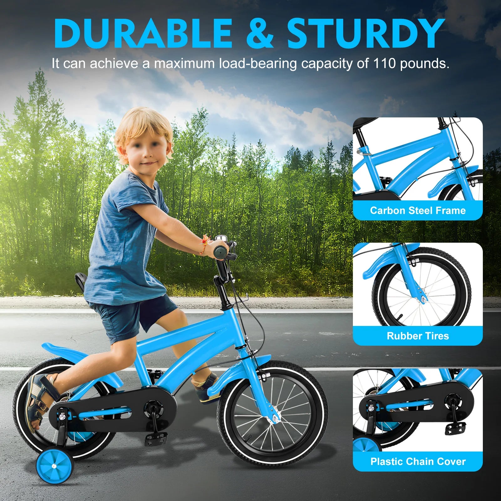 14-Inch Kids’ Bicycle – Safe, Adjustable & Fun for Growing Riders