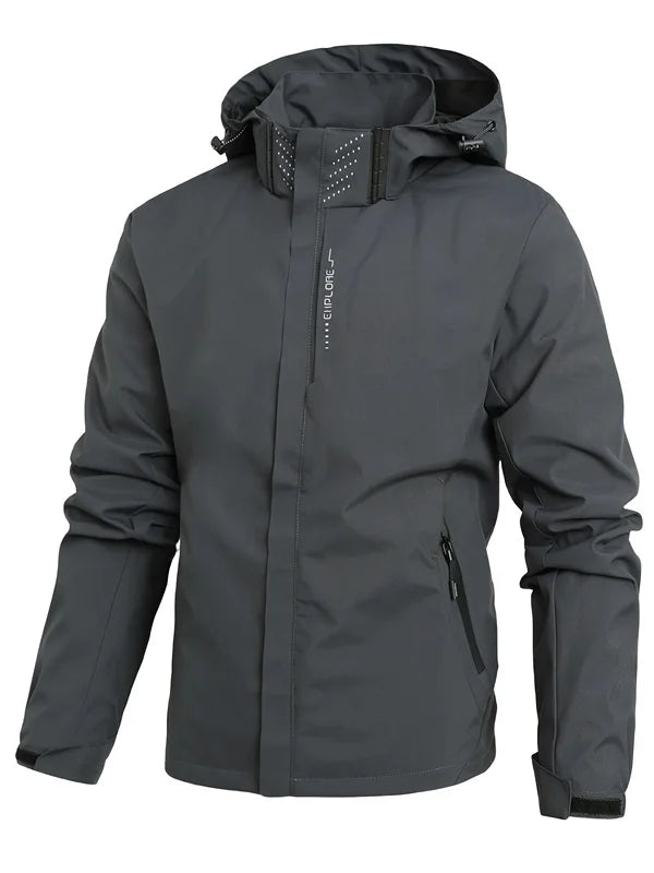 Lightweight Waterproof Rain Jacket & Windbreaker with Hood