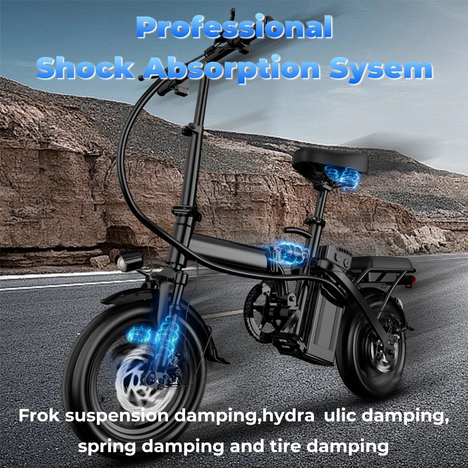 LELEKUAI 500W Adult Electric Bike – Compact, Powerful & Foldable