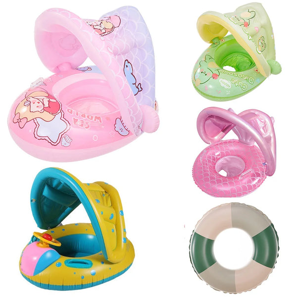 ROOXIN Inflatable Swim Ring Seat for Babies & Kids (1-5Y)