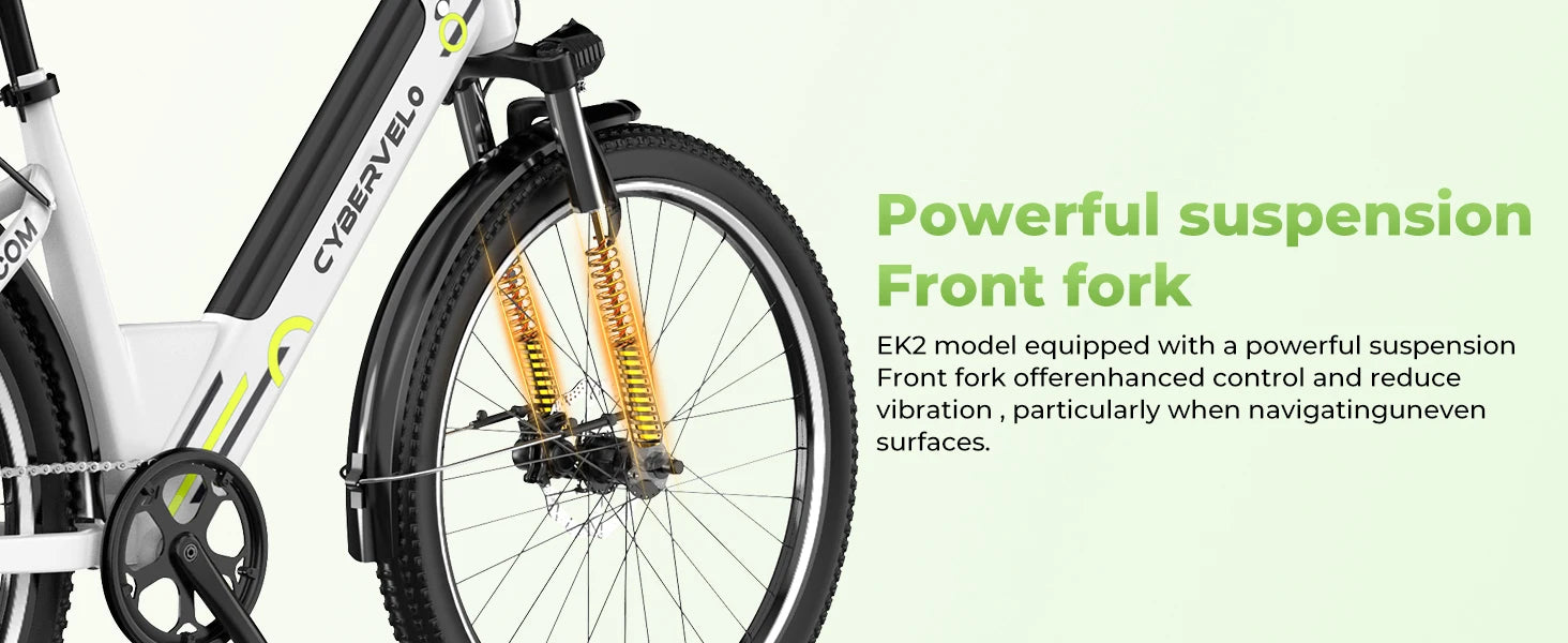 CYBERVELO 1000W Peak Electric Bike – Long Range & High Performance for Adults