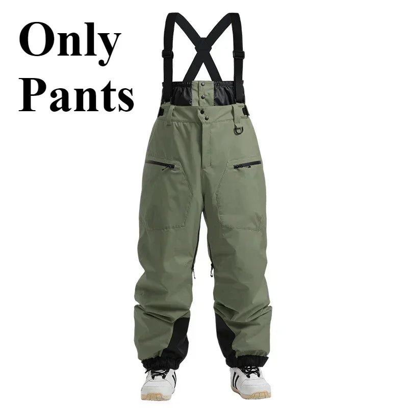 Waterproof Ski & Snow Overalls with Suspenders