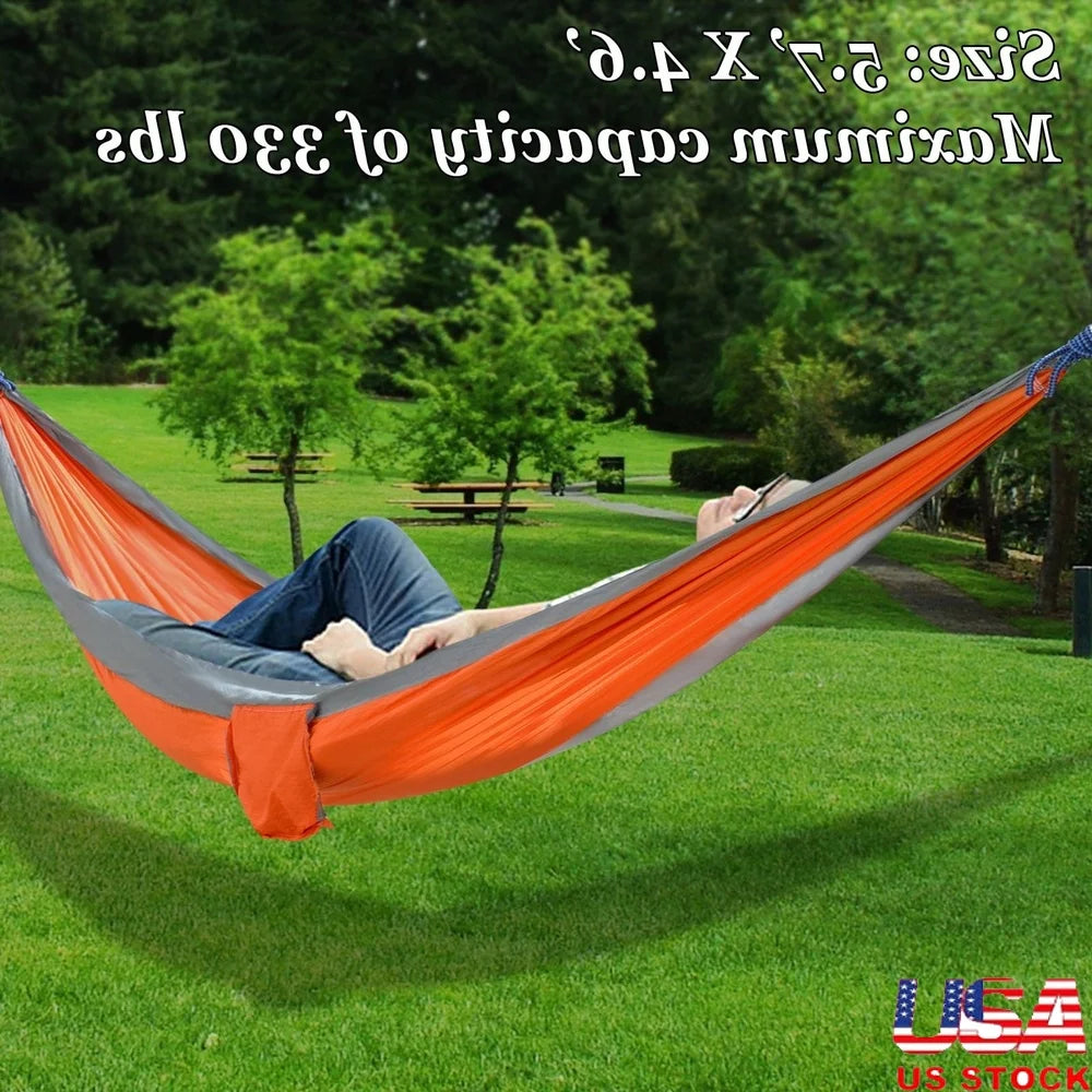 Ultra Light Nylon Parachute Hammock – Portable Camping & Travel Bed with Straps