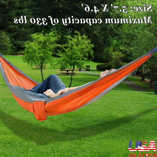 Ultra Light Nylon Parachute Hammock – Portable Camping & Travel Bed with Straps