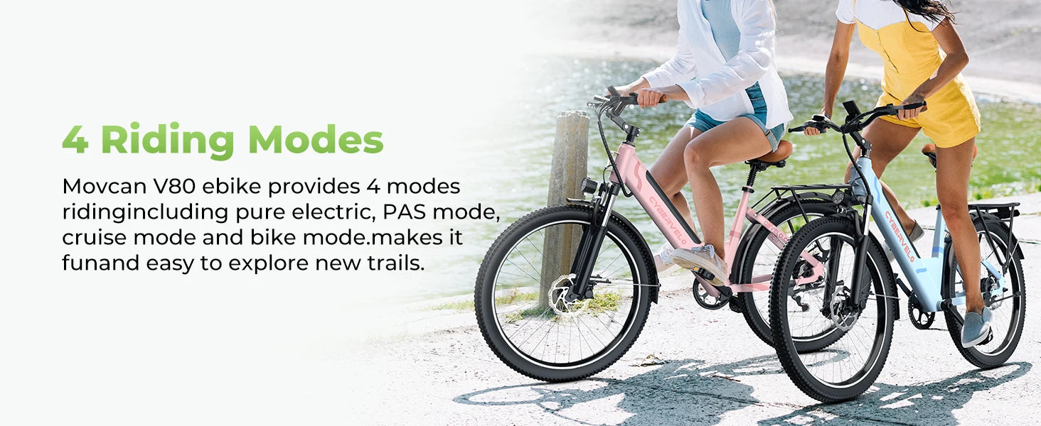 CYBERVELO 1000W Peak Electric Bike – Long Range & High Performance for Adults